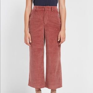 Frank and Oak Corduroy Cropped Wide Leg Pant